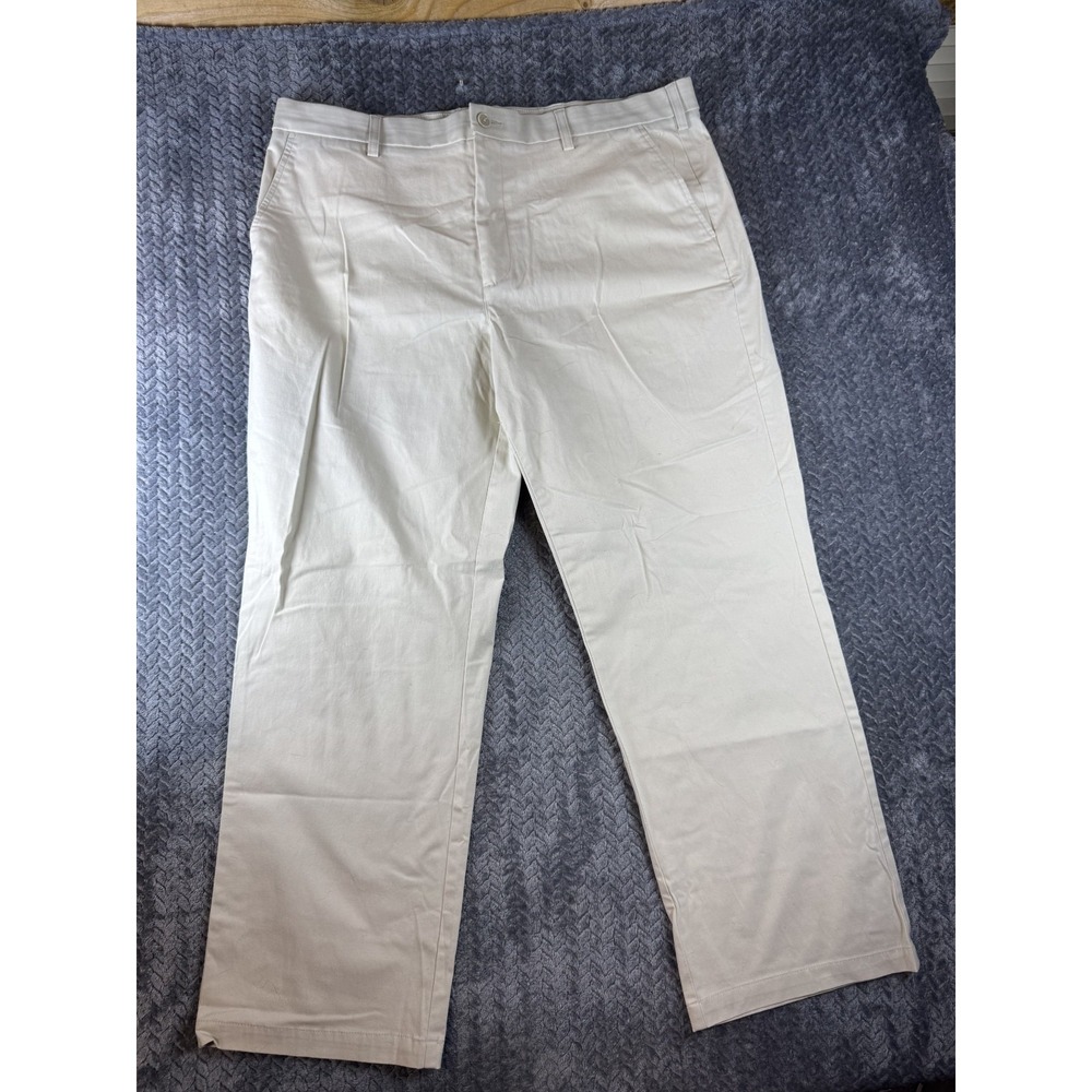 Croft & Barrow Chino Pants Mens 40x30 Beige Classic Fit High Rise Straight Leg